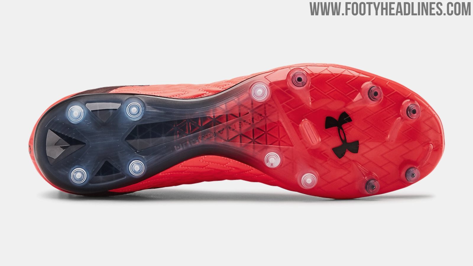 All red 2025 under armour cleats